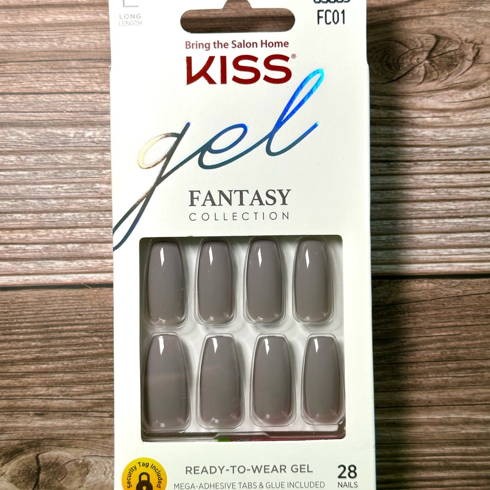 Kiss Gel Fantasy Collection Press-On Nails FC01 Gray